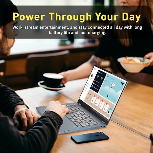 11.6" HD Touchscreen Chromebook, 2-in-1 Laptop, 4GB LPDDR3, 64GB eMMC, Blue I37391