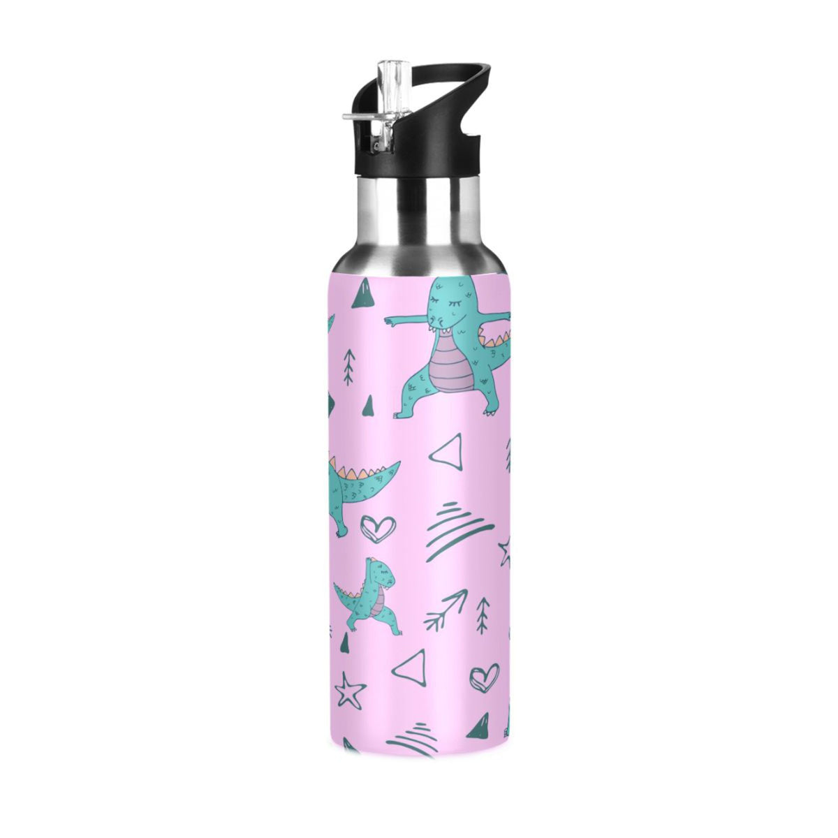 Stainless Steel Vacuum Insulated Water Bottle with Straw Lid 20 OZ J38696