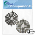 2-Pack 8 inch 6 Turns & 6 inch 5 Turns Surface Burner Elements C244