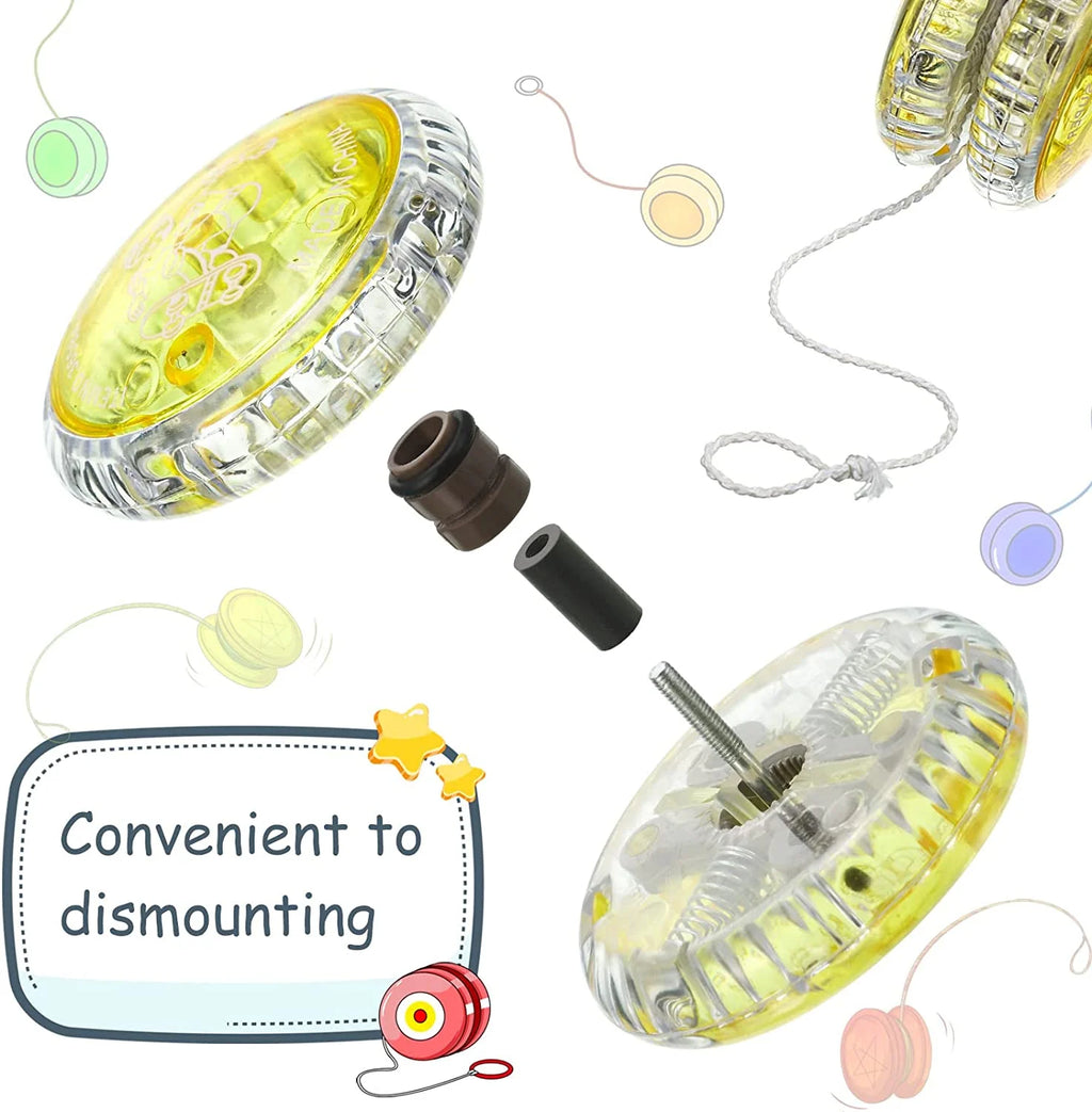 6 Pieces LED Light Plastic Yoyo W818661