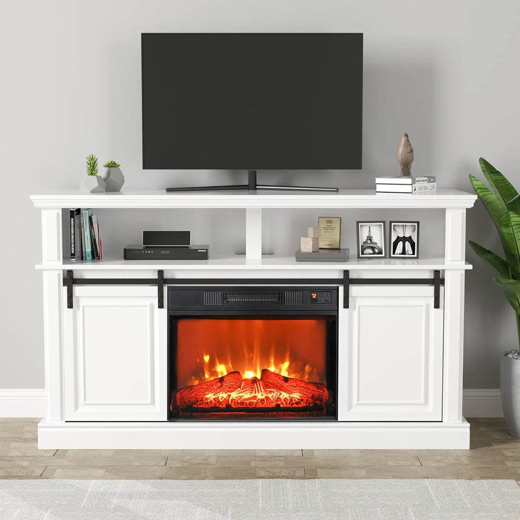 Fireplace TV Stand Wood Entertainment Center F75857