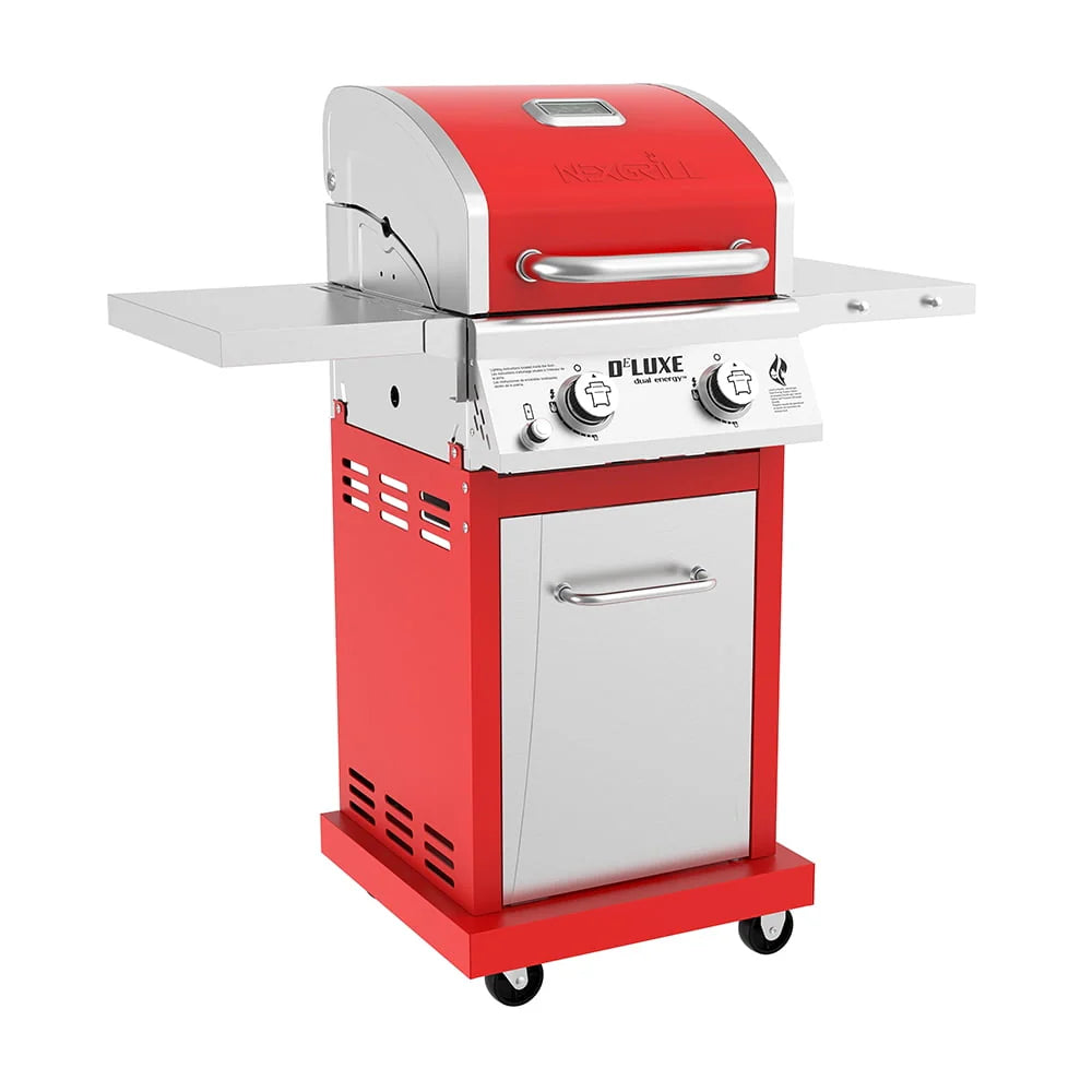 2-Burner Propane Gas Grill with 2 Foldable Shelves F840750