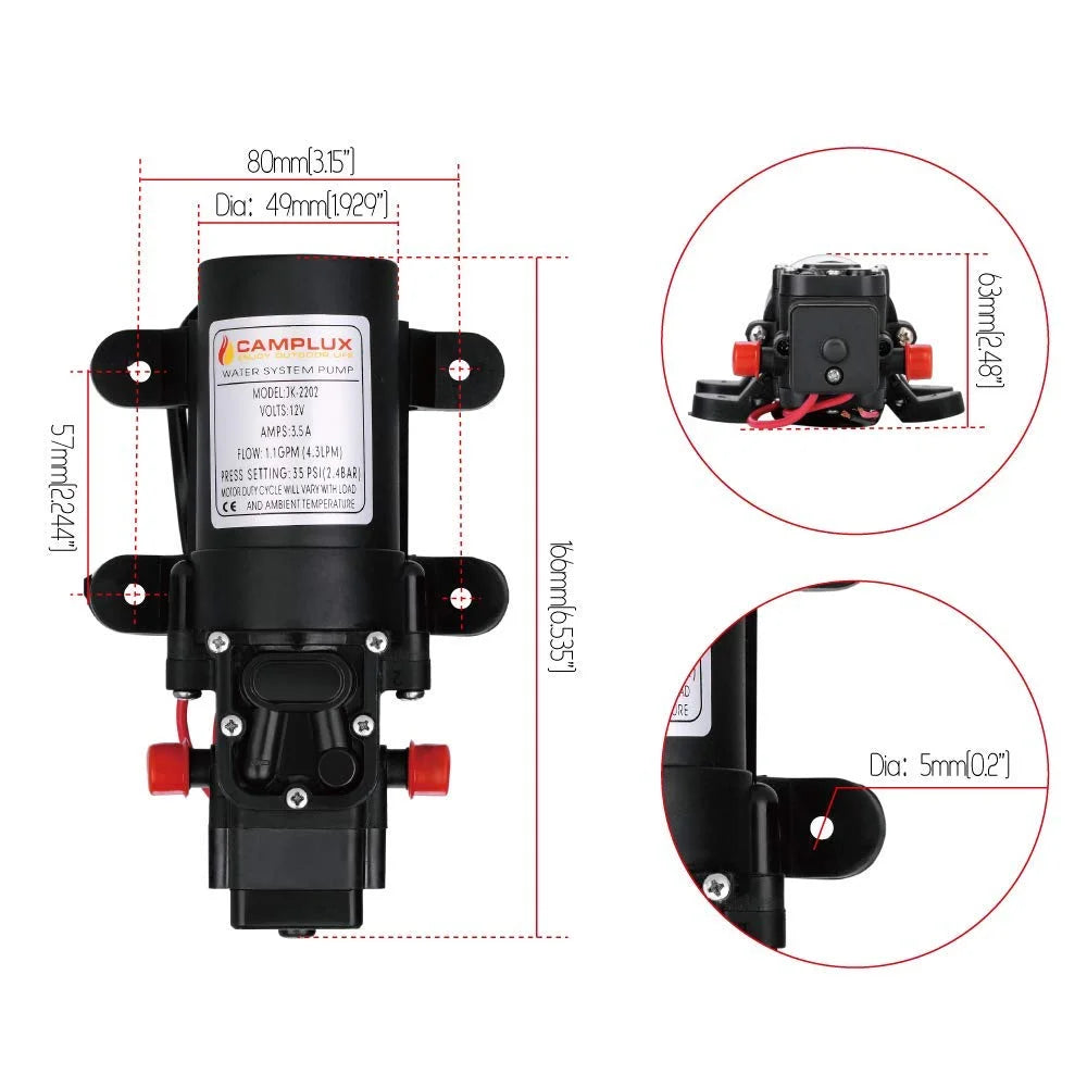 12V Water Pump for Tankless Water Heater X10766