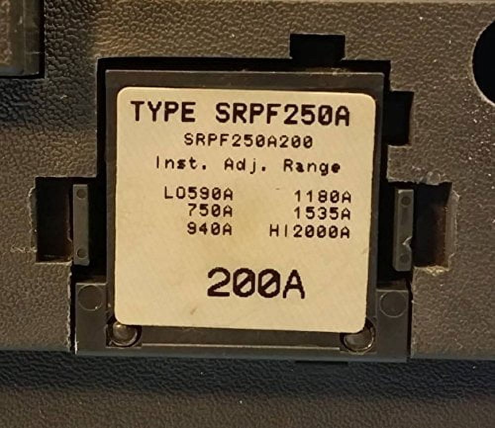 250A Spectra Circuit Breaker 200 Amp Plug 600V X58102