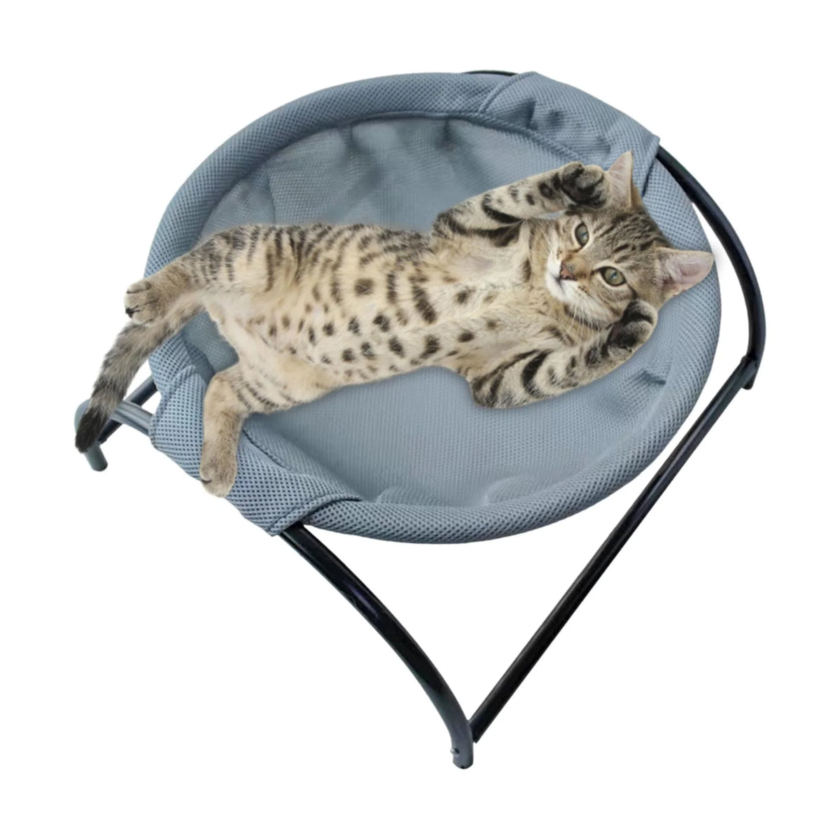 Gray Cat Hammock Pet Cot Dog Sleeping Bed L2908