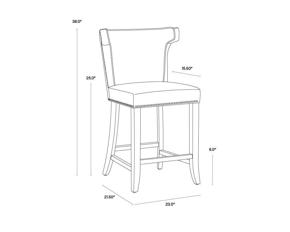 Overcast Grey Counter Stool L28067