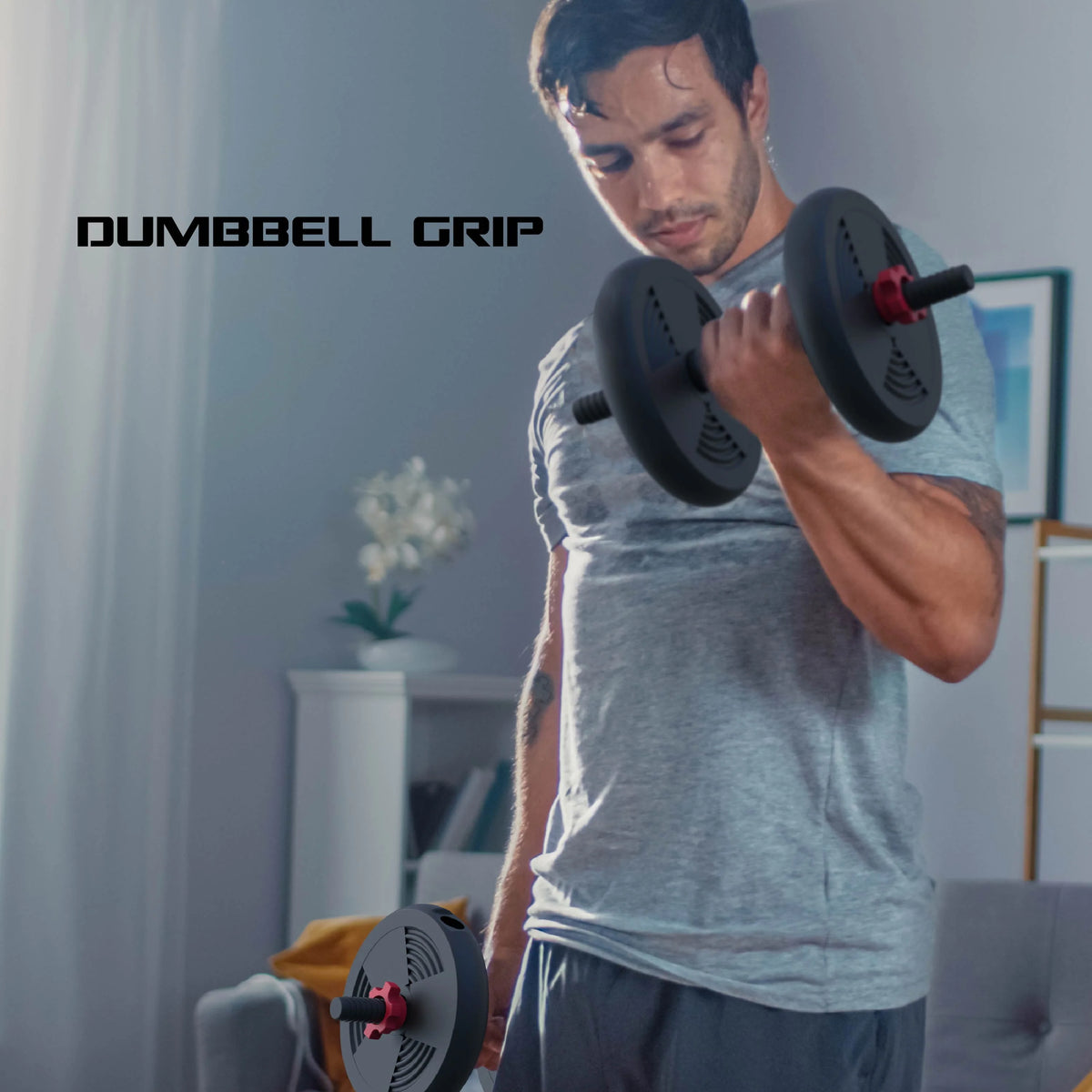 60 lbs. 4-in-1 Adjustable Dumbbell, Barbell, and Kettlebell Weight Set V2063