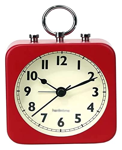 Small Digital Desk Clock with Square Metal Case Y827921