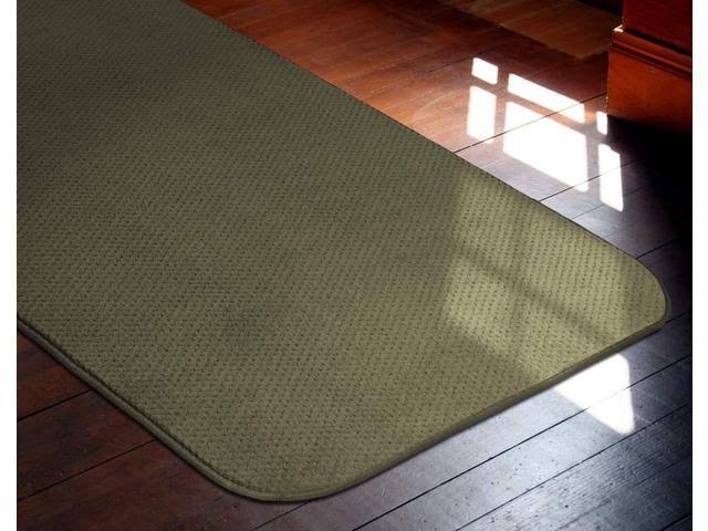 Skid-Resistant Carpet Runner Olive Green 10 ft. x 48 in. L49641