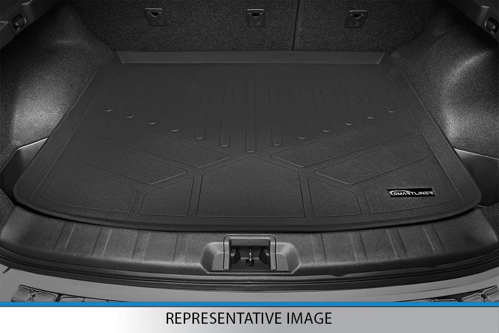 Black Custom Cargo Trunk Liner Floor Mat for GMC Acadia 5 Passenger Models A6606