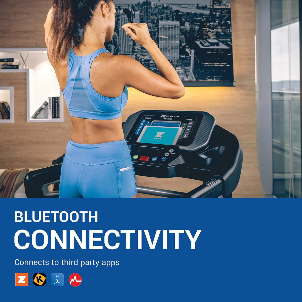 Folding Treadmill with Bluetooth, 3.25 HP Motor, 15 Incline Levels B56115