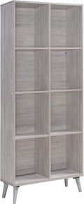 Grey Oak Finish Faux Wood Bookcase C89889