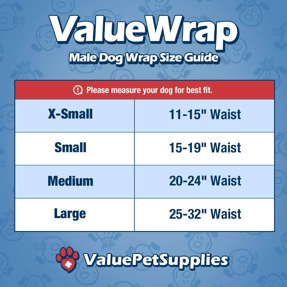 Disposable Male Dog Diapers, 1-Tab Small, 288 Count G986840