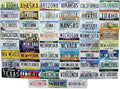 50 State License Plate Metal Fridge Magnets E804