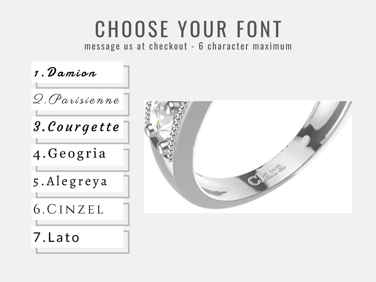 Champagne Simulated Diamond 3 Stone Ring B3936