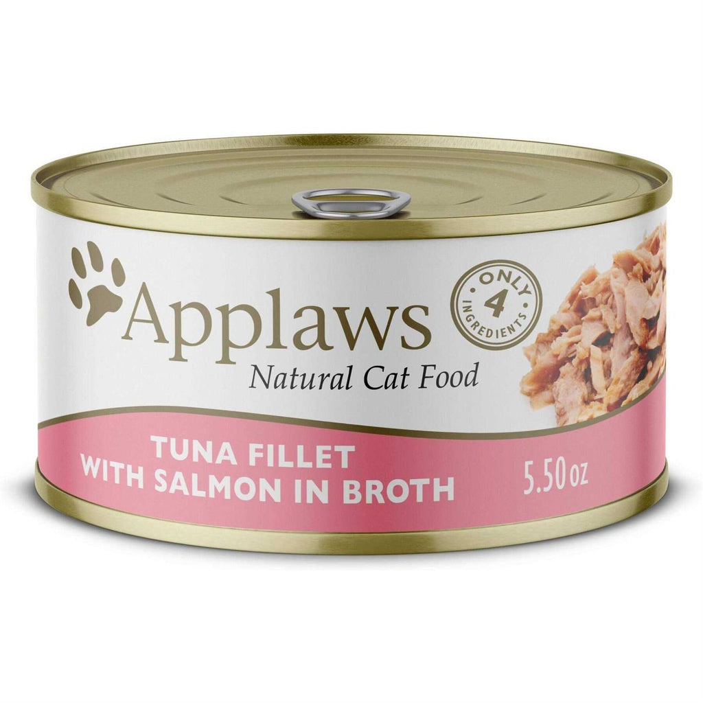 Tuna & Salmon in Broth Canned Wet Cat Food A28831