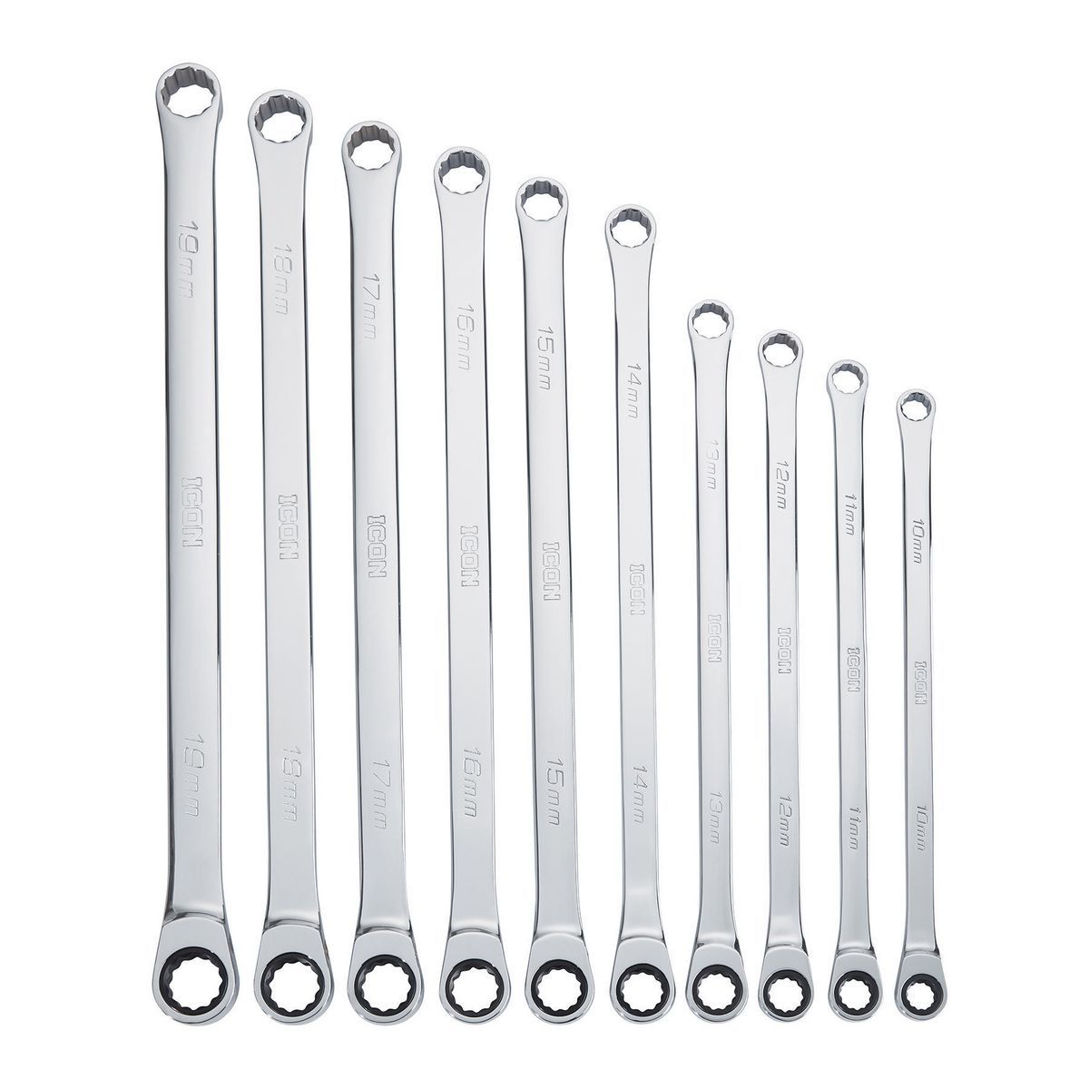 10 Piece Metric Double Box Ratcheting Wrench K503