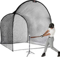 Portable Baseball Batting Cage with Frame and Poles P24456