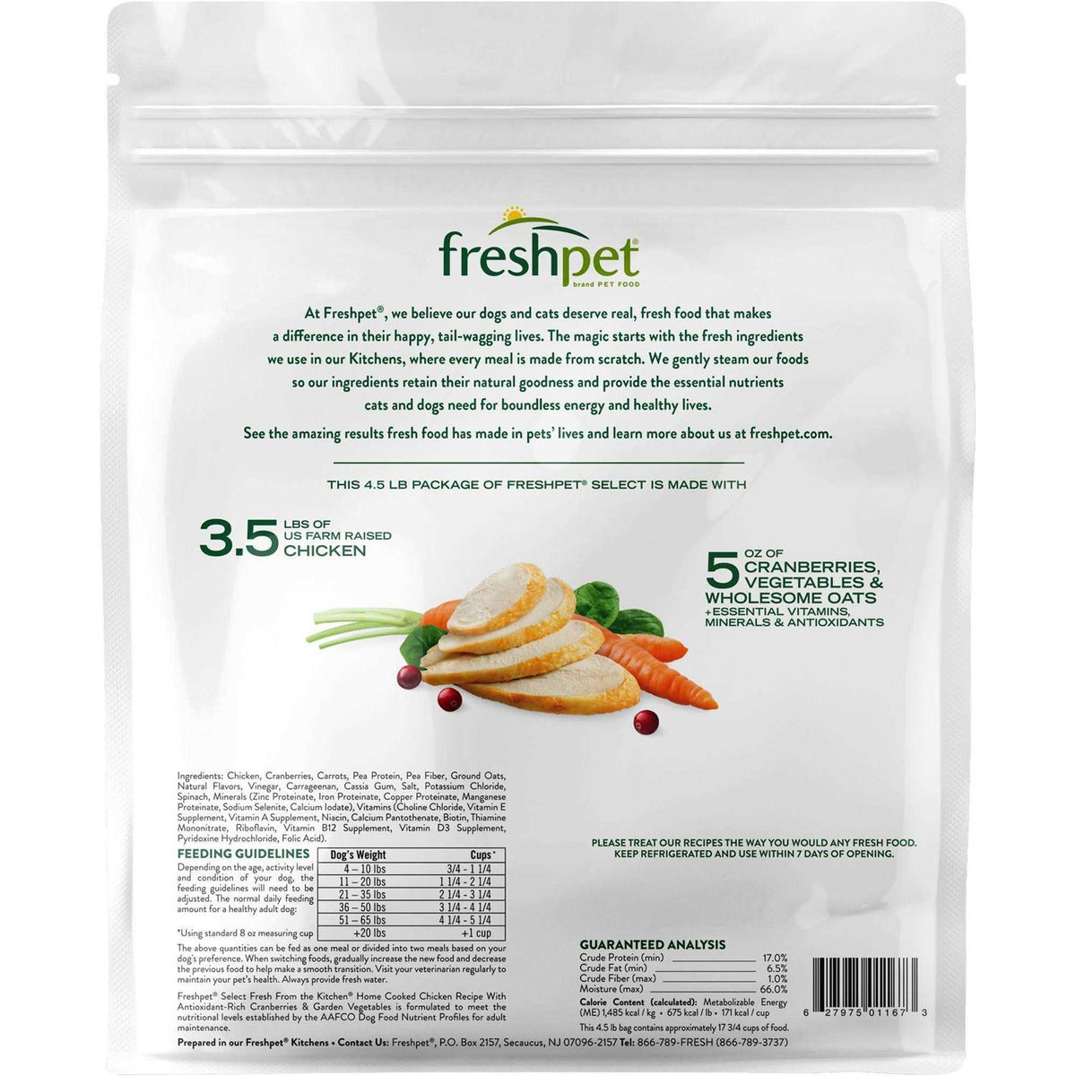 Fresh from the Kitchen Select Home Cooked Chicken Recipe Dog Food U955