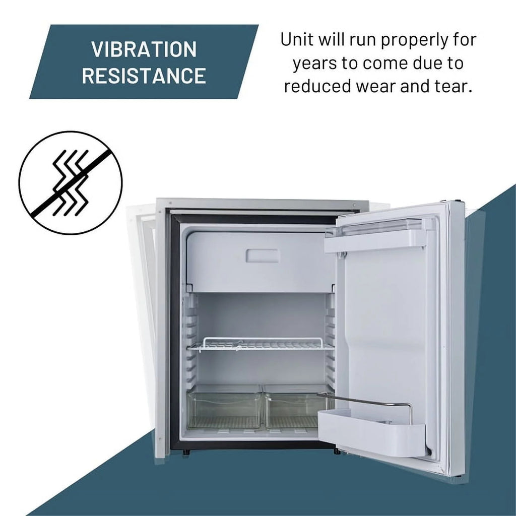 Brushed Stainless 12V/DC Built-in Refrigerator X541