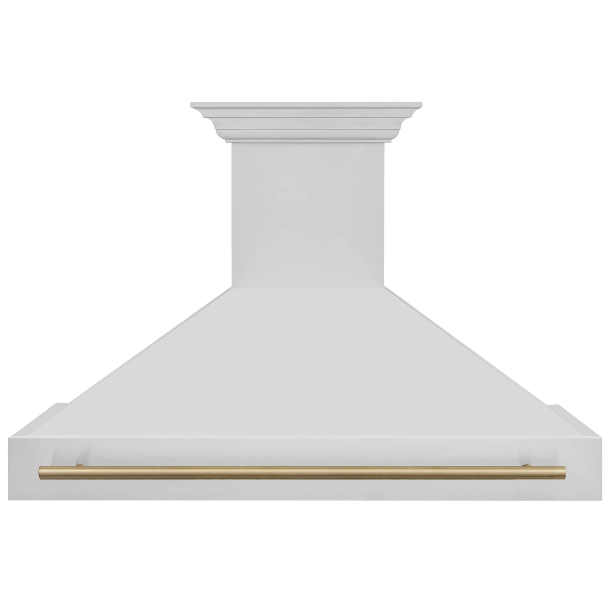 48 Inch Stainless Steel Range Hood with Champagne Bronze Handle J8393