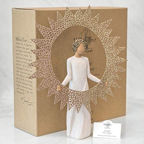 Pierced Metal Star Tree Topper O58026