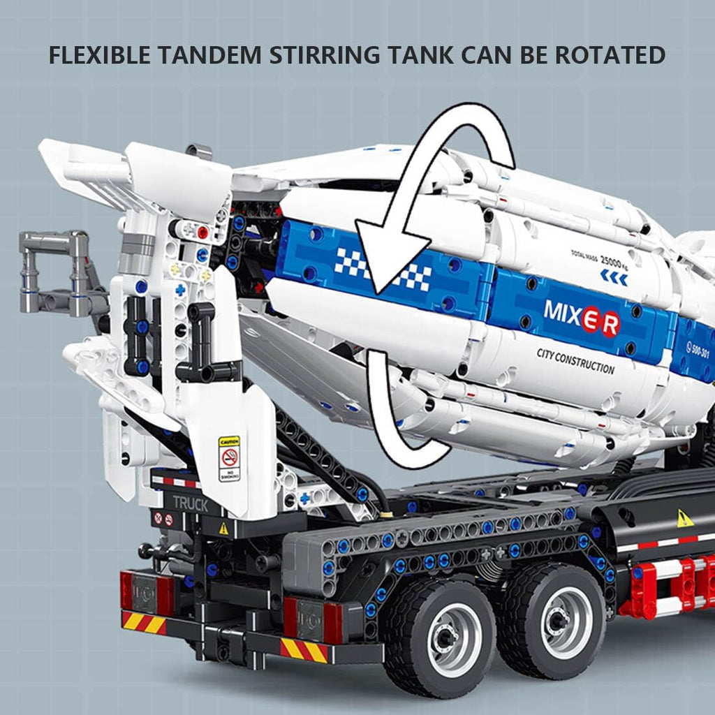 Cement Tanker Truck Building Kit Y12547