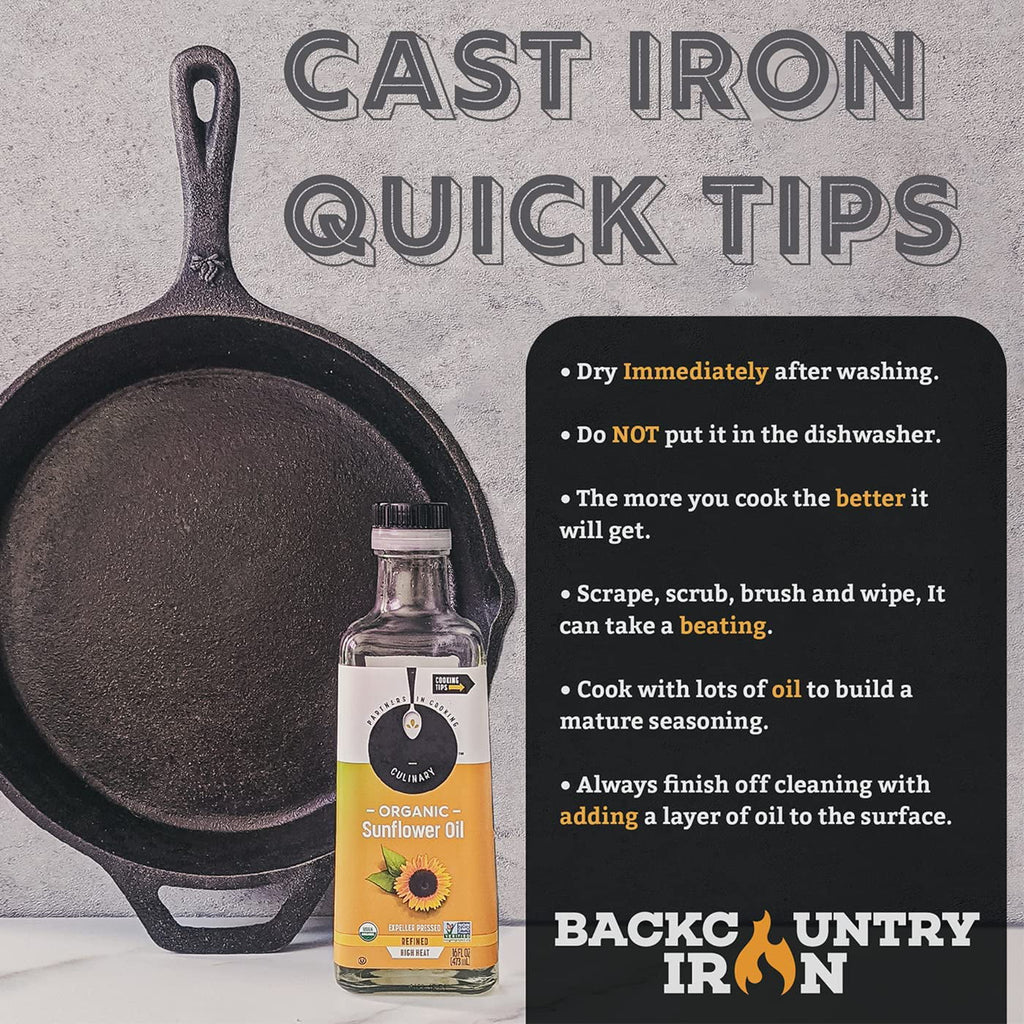 6-1/2 Inch Pre-Seasoned Cast Iron Skillet U61751