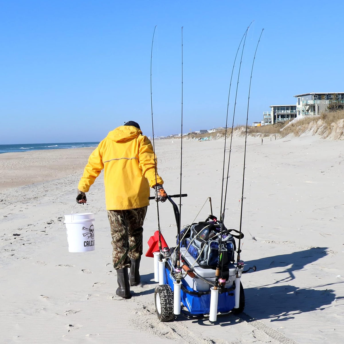 Outdoor Fishing Rolling Wheel Wagon J8622