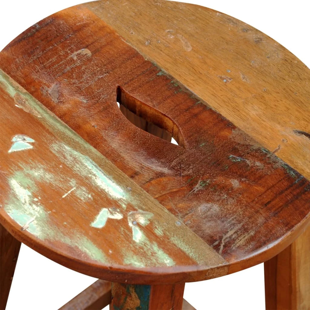 Solid Reclaimed Wood Bar Stool U900252