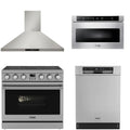 36 Electric Range, Range Hood, Dishwasher and Microwave U219107