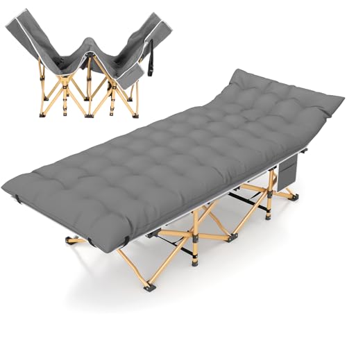 2 Pack Heavy Duty Folding Camping Cot with Carry Bag G23890
