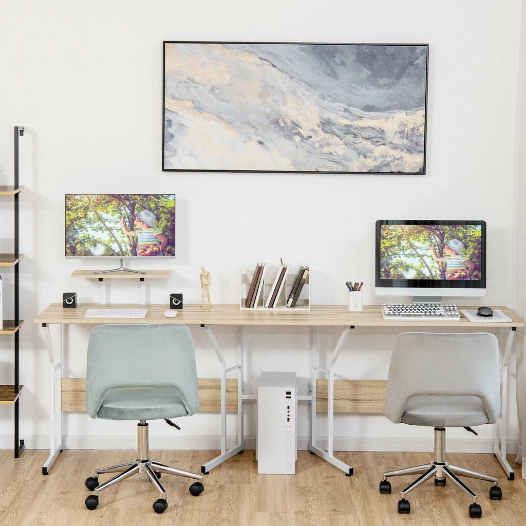 88.5" L Shaped Reversible Computer Desk D93135