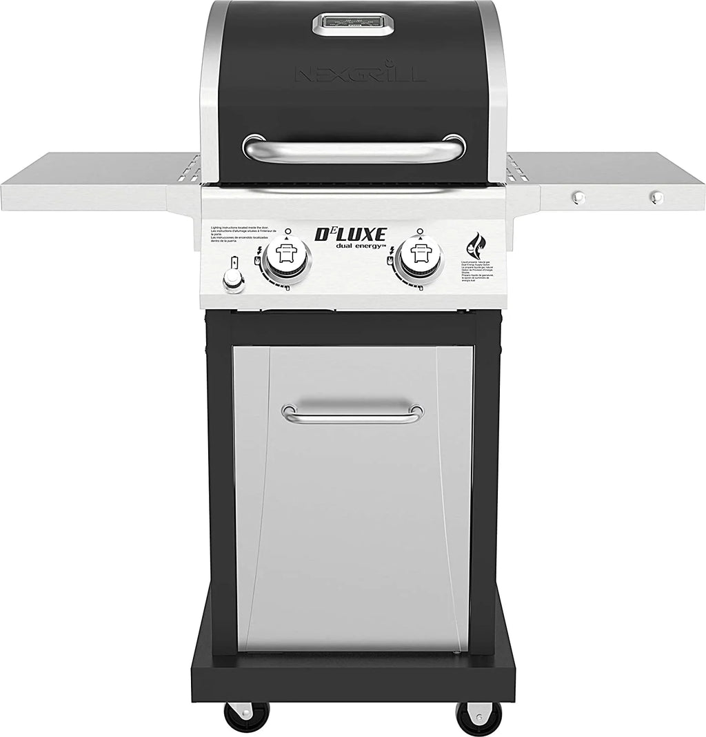 2-Burner Propane Gas Grill with 2 Foldable Shelves F840750