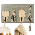 Tiger Wooden Animal Coat Rack Wall Hooks Z5347