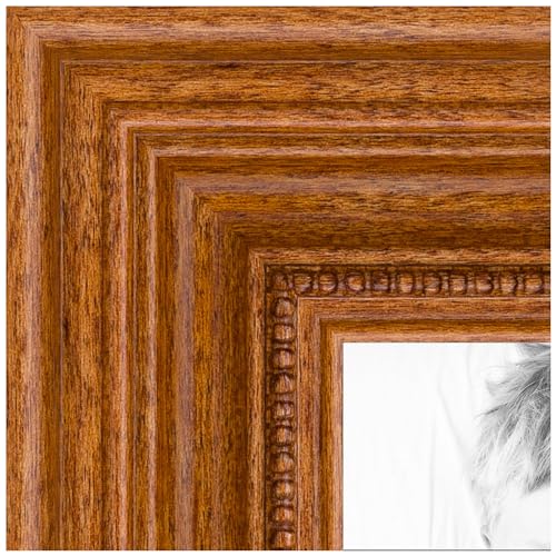 Brown 20x25 CM Picture Frame with Glass S8194