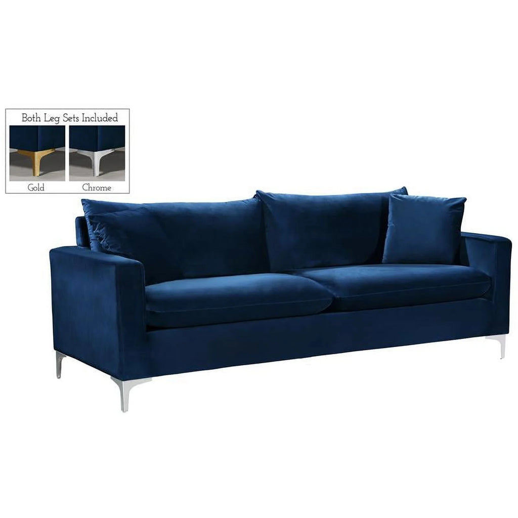 Navy Velvet Sofa M7831