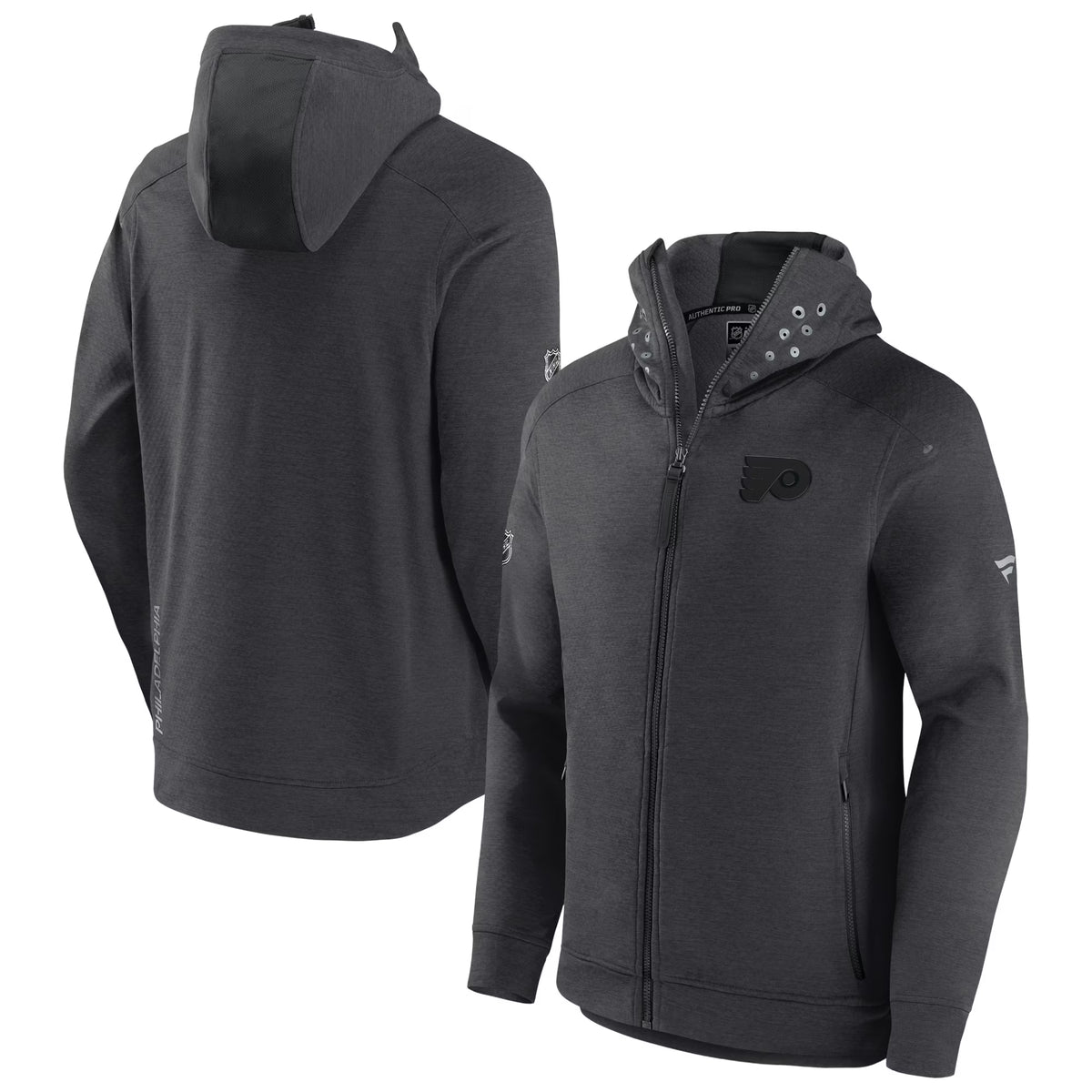 Heather Charcoal Full-Zip Hoodie Jacket A37266