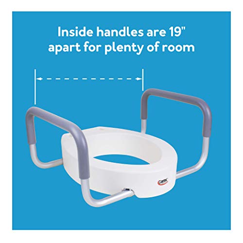 3.5 Inch Raised Toilet Seat with Arms White O614158