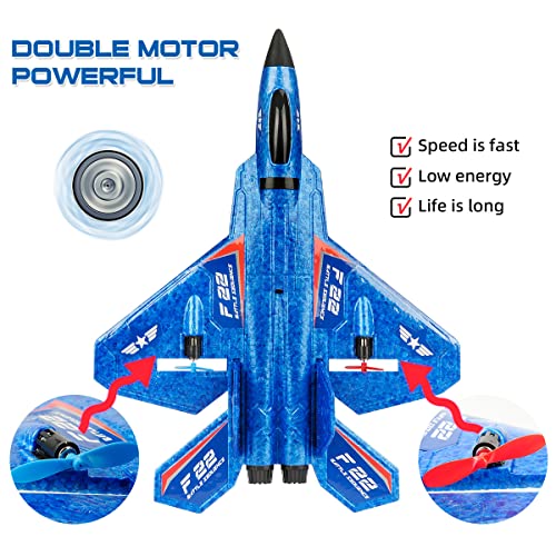 2.4Ghz 2 Channel Remote Control F22 RC Airplane G681