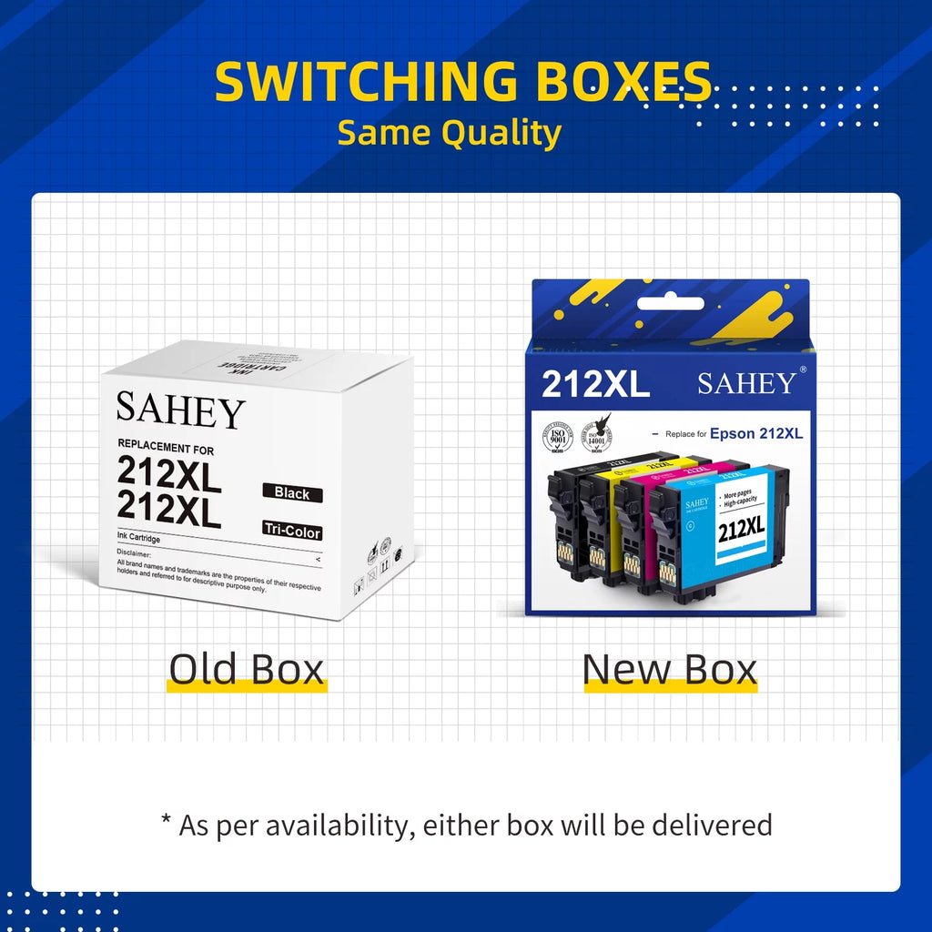 4 Pack Black Cyan Magenta Yellow 212xl Ink Cartridge P56927