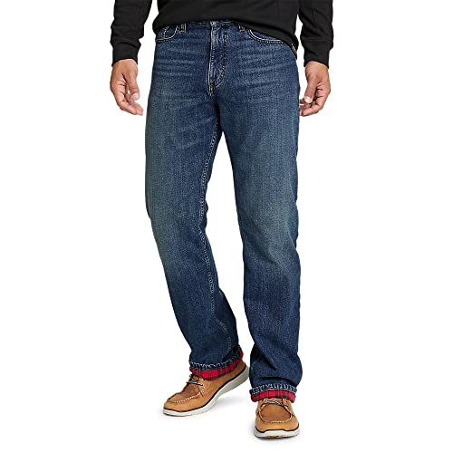 Men's Flannel-Lined Flex Jeans - Straight Fit I76349