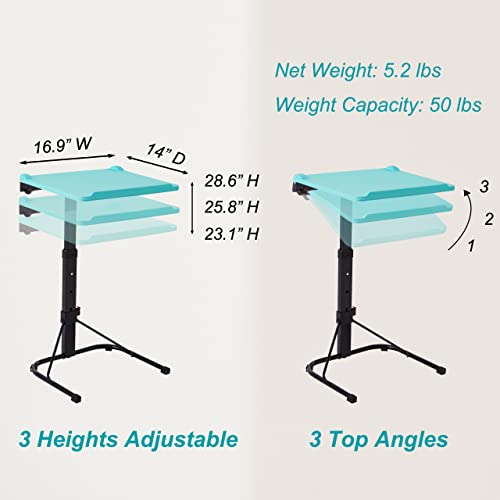 Light Blue Folding TV Tray Table L1158