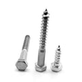 3/8 inch-7 x 2 inch Hex Lag Screw Zinc Plated 100 Pk R3694