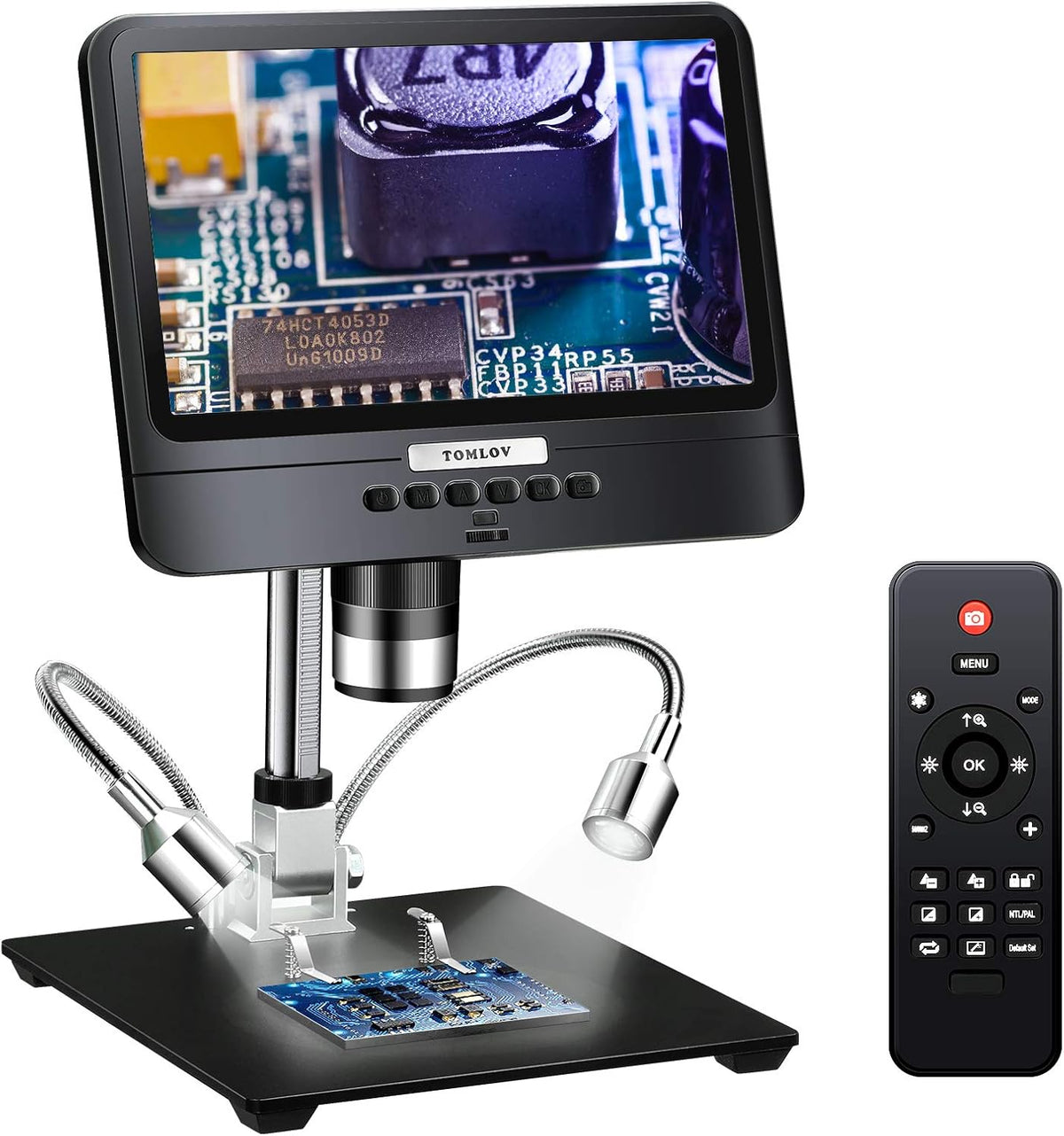 8.5'' Digital Microscope 50X-1300X UHD Video Microscope with 12MP Camera Sensor M761602