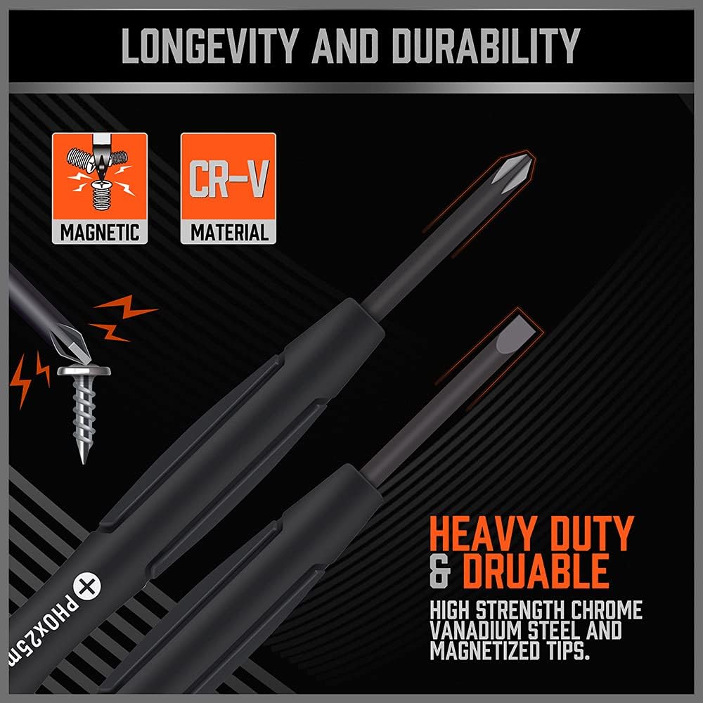 6-Piece Magnetic Precision Screwdriver Set, Chrome Vanadium Steel W60224