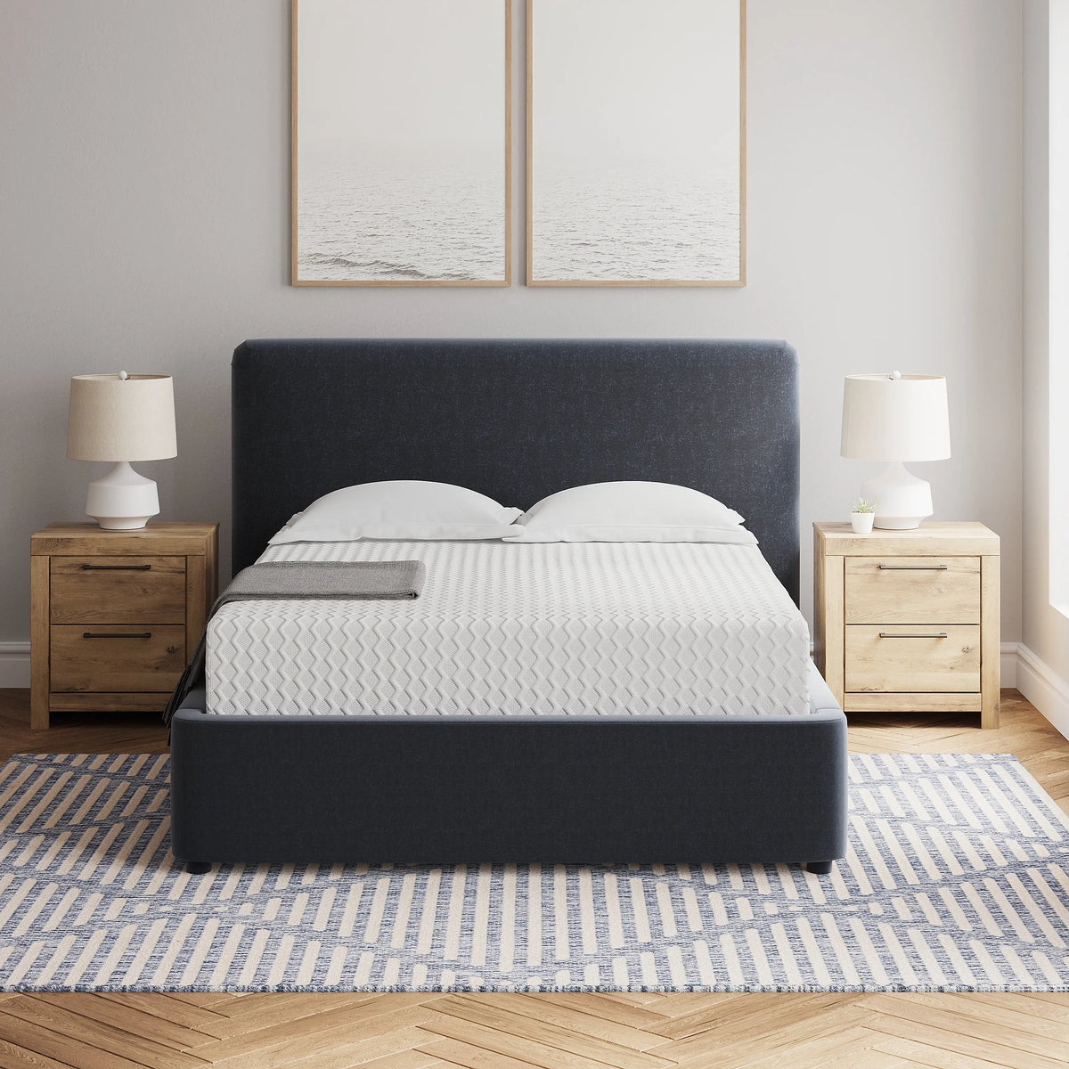 White 12 Inch Memory Foam Full Mattress A8267