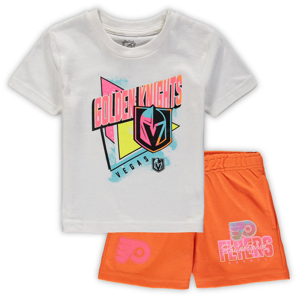 Toddler White/Orange T-Shirt & Shorts Set P655