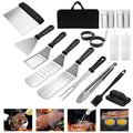 34Pcs Stainless Steel BBQ Grilling Tools Set with Carry Bag Y919998