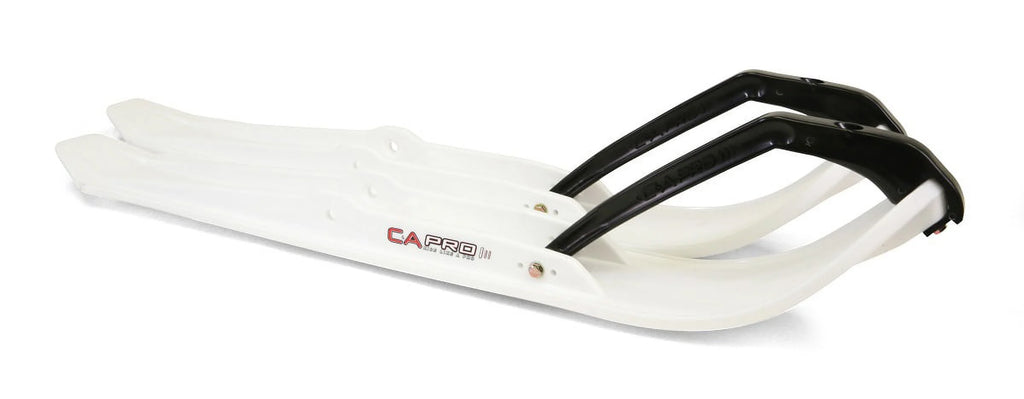 White XPT Snowmobile Skis Complete Kit J4017
